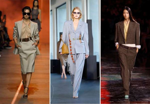 Женственный костюм: как носить двойку и выглядеть остроумно и уместно