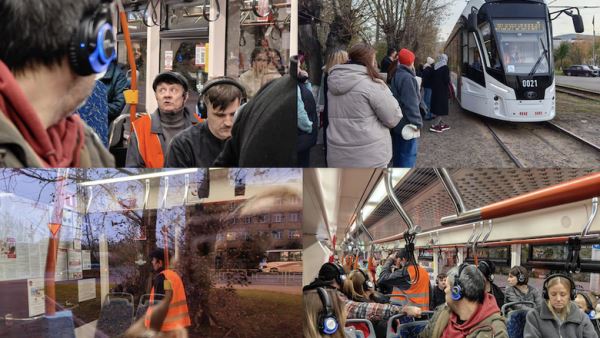 В Красноярске представили первый спектакль в трамвае — «Карта памяти»