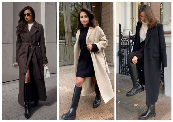 Длинные сапоги: с чем их носить и как сочетать