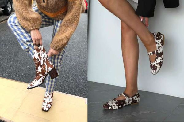 33 коровы — как носить обувь со смелым принтом